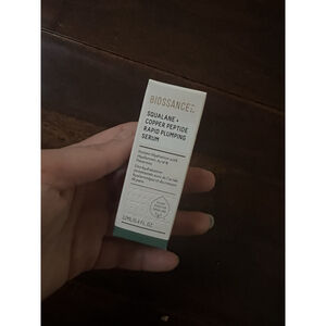 Biossance Squalane + Copper Peptide Rapid Plumping Serum 0.4oz/12ml NIB